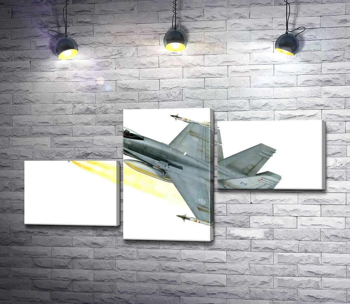 модульная картина Канадский многоцелевой истребитель McDonnell Douglas CF-18 Hornet (Модуль №12)