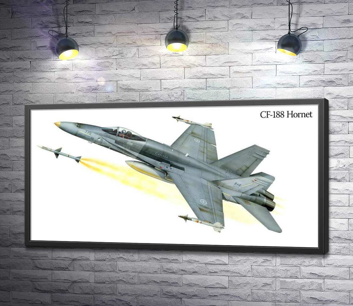 постер Канадский многоцелевой истребитель McDonnell Douglas CF-18 Hornet
