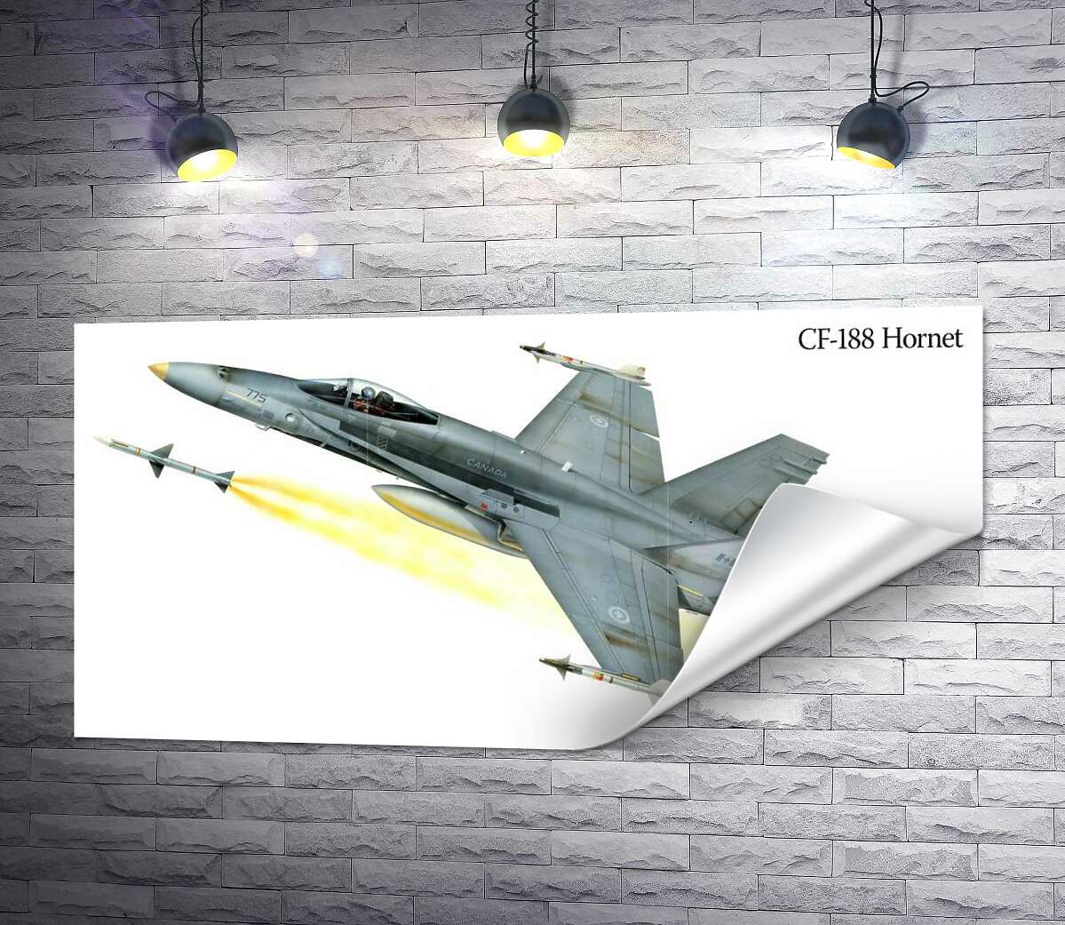 печать Канадский многоцелевой истребитель McDonnell Douglas CF-18 Hornet