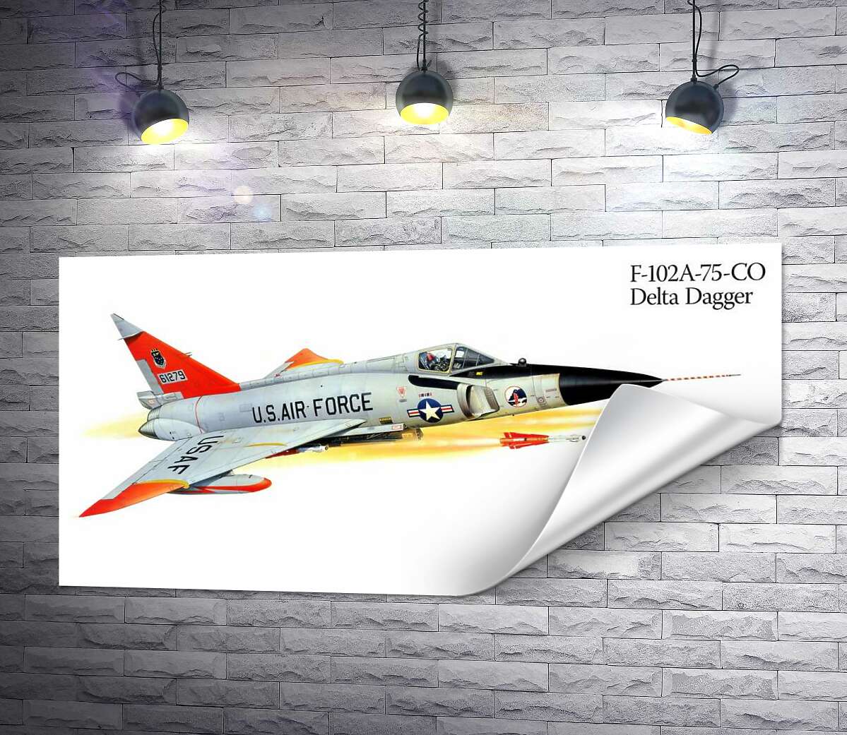 печать Convair F-102 Delta Dagger – самолет-истребитель американского производства