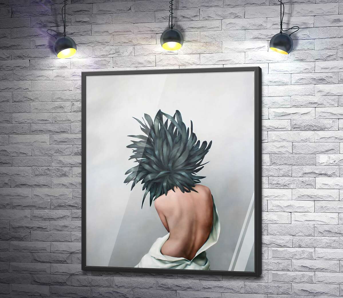 постер Цветок с перьями на голове у девушки - Эми Джадд (Amy Judd)