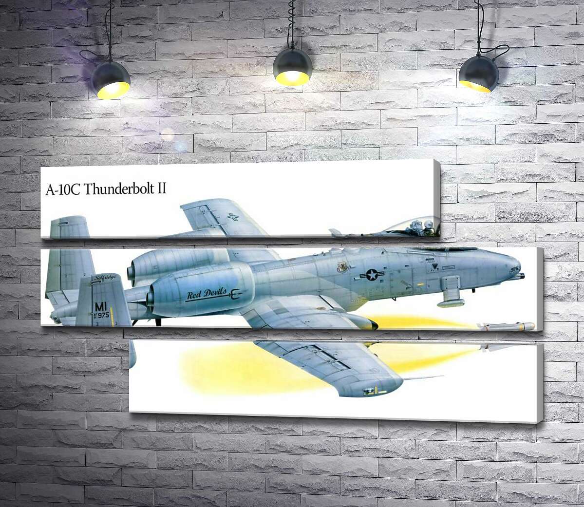 модульная картина Штурмовик Fairchild-Republic A-10C Thunderbolt II производства США (Модуль №16)