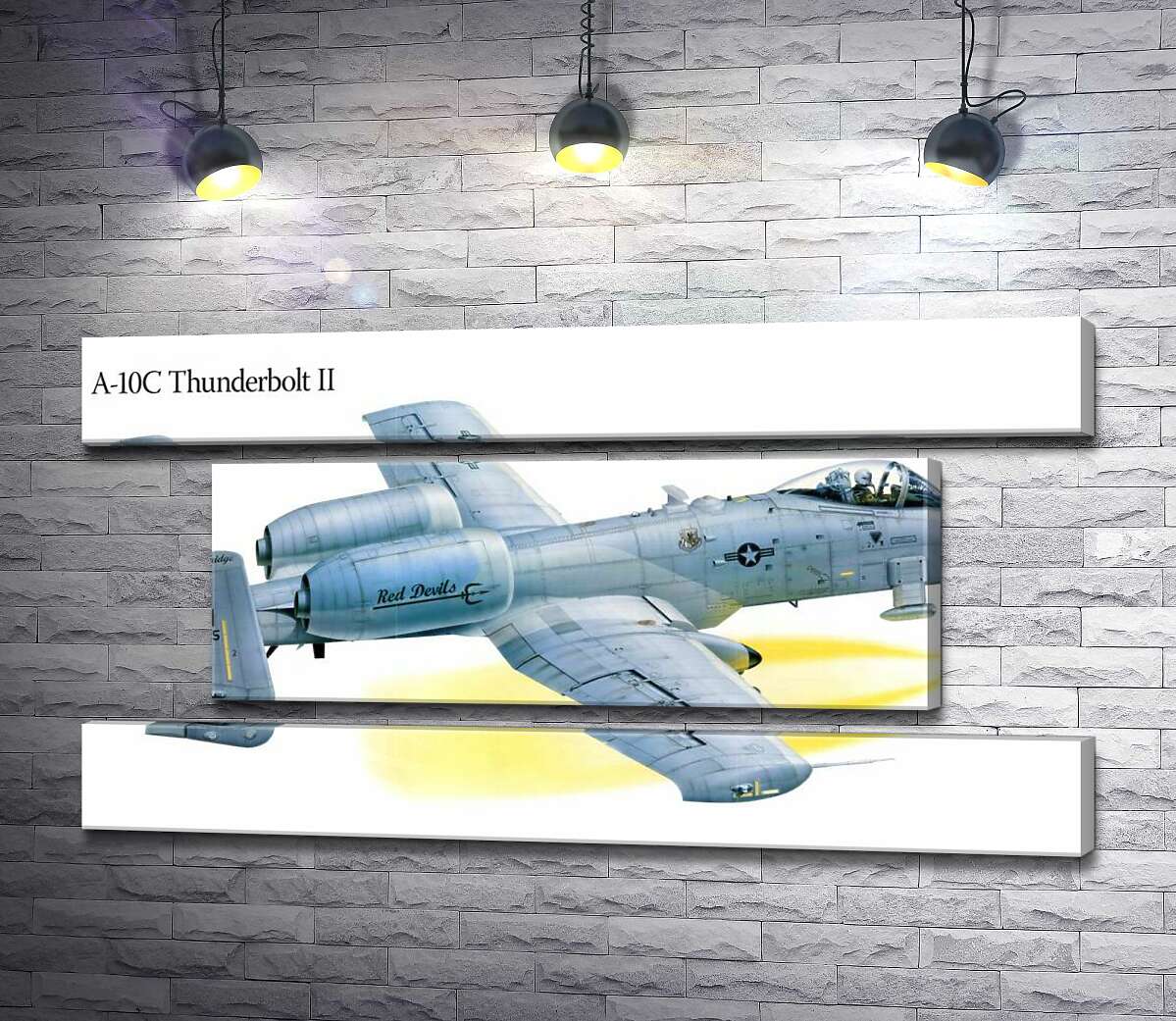 модульна картина Штурмовик Fairchild-Republic A-10C Thunderbolt II виробництва США (Модуль №18)