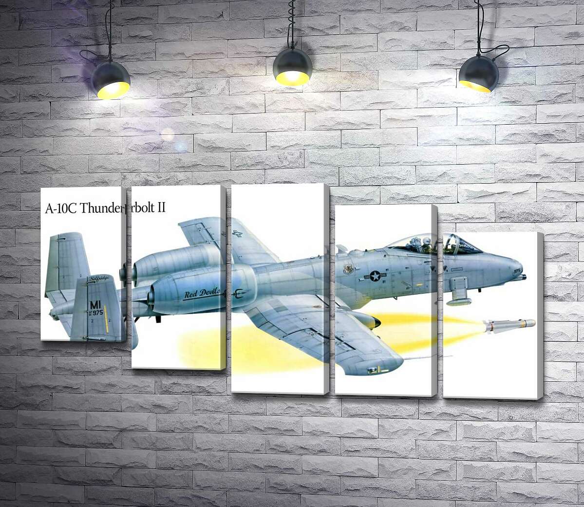 модульная картина Штурмовик Fairchild-Republic A-10C Thunderbolt II производства США (Модуль №28)