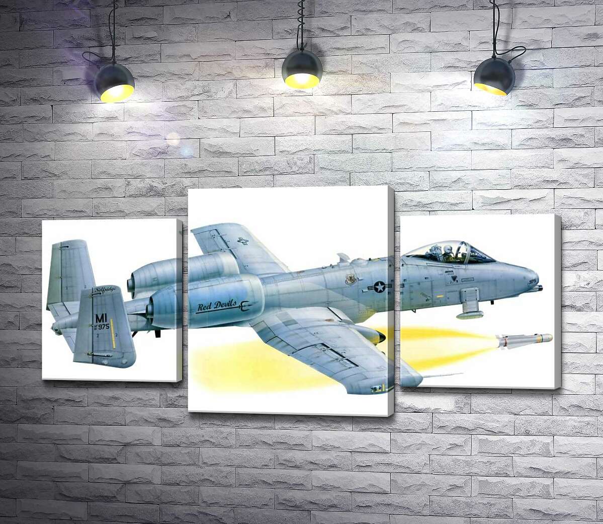 модульная картина Штурмовик Fairchild-Republic A-10C Thunderbolt II производства США (Модуль №10)