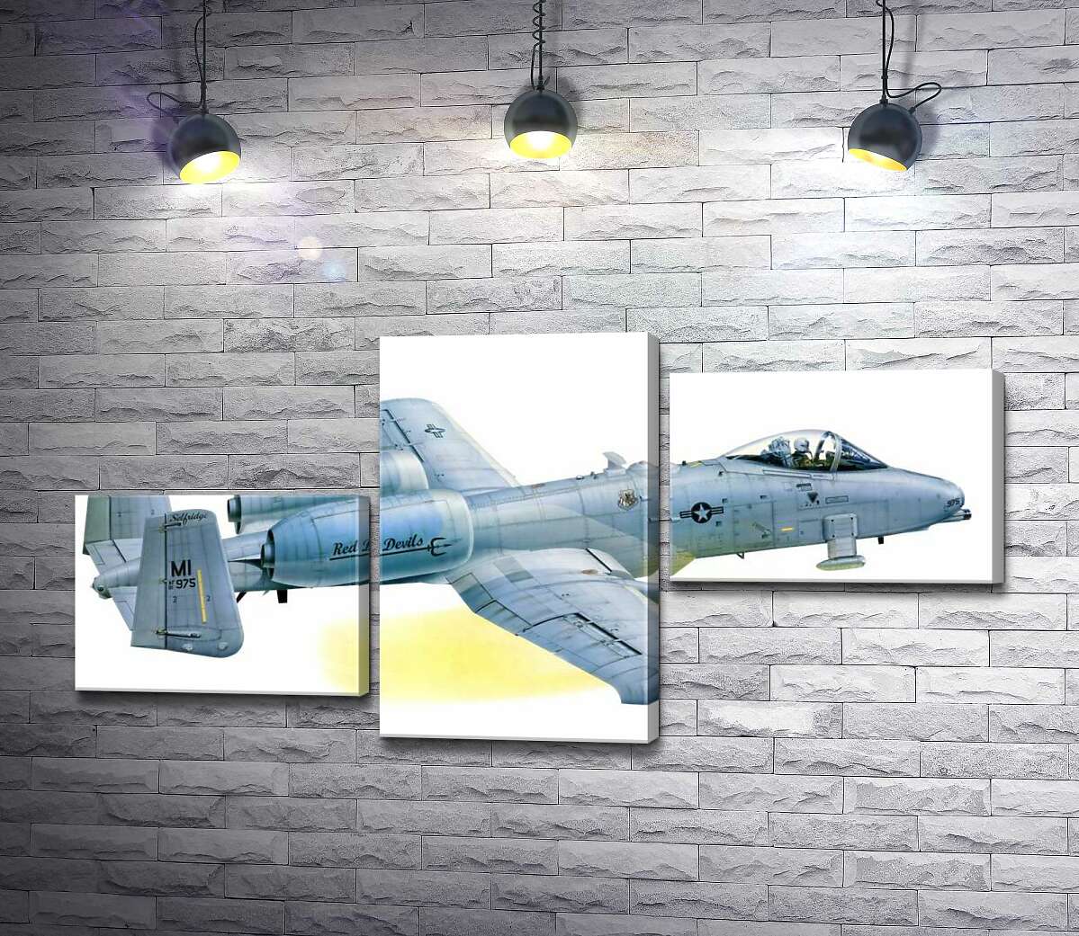 модульна картина Штурмовик Fairchild-Republic A-10C Thunderbolt II виробництва США (Модуль №12)