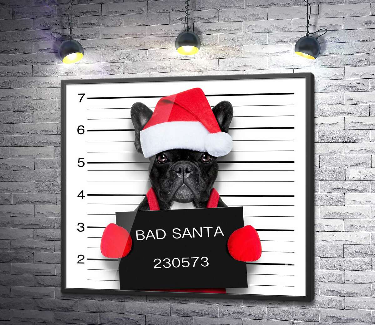 постер Святковий чорний бульдог - "Bad Santa"