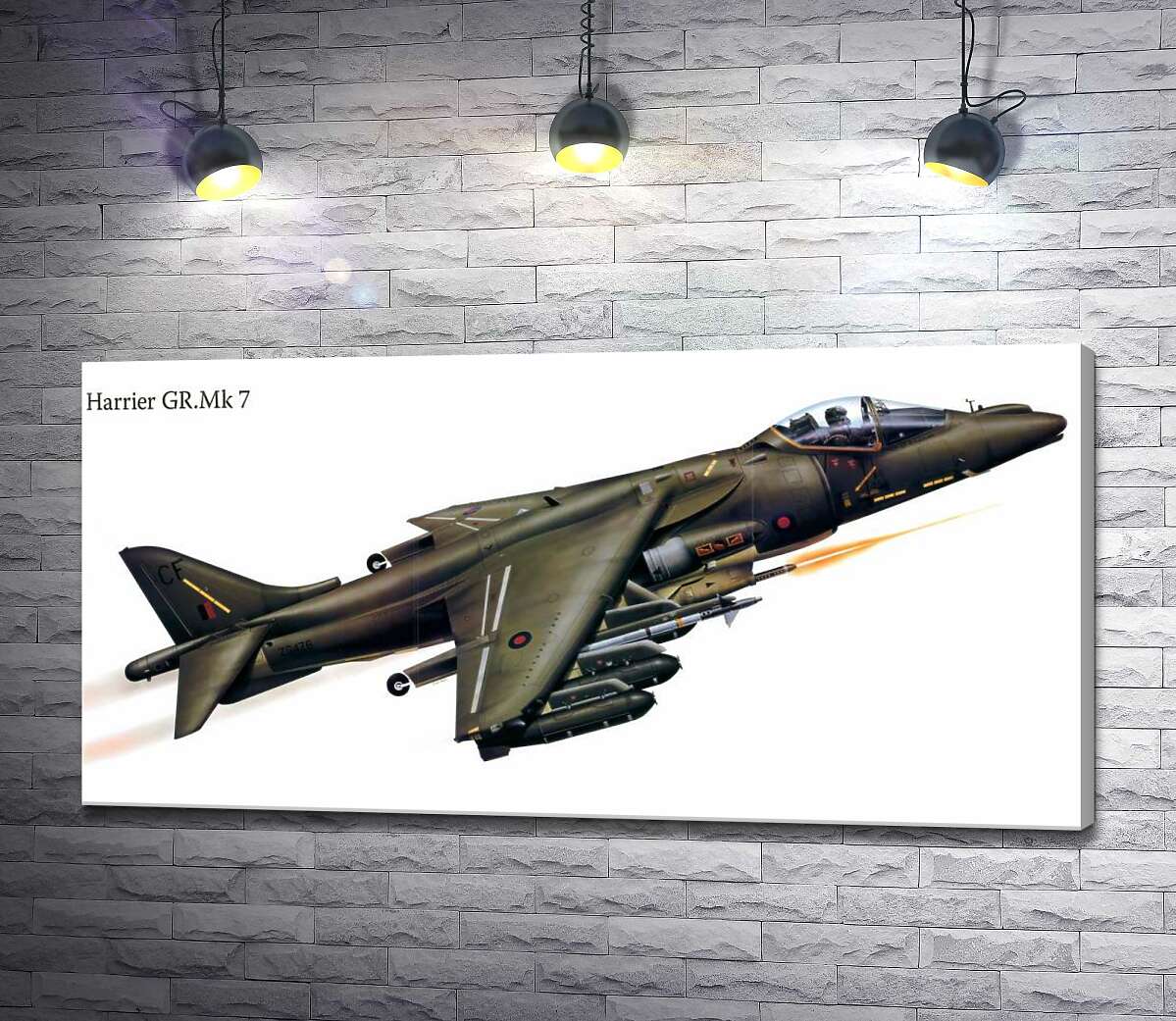 картина Новий британський штурмовик McDonnell Douglas Harrier II GR.7