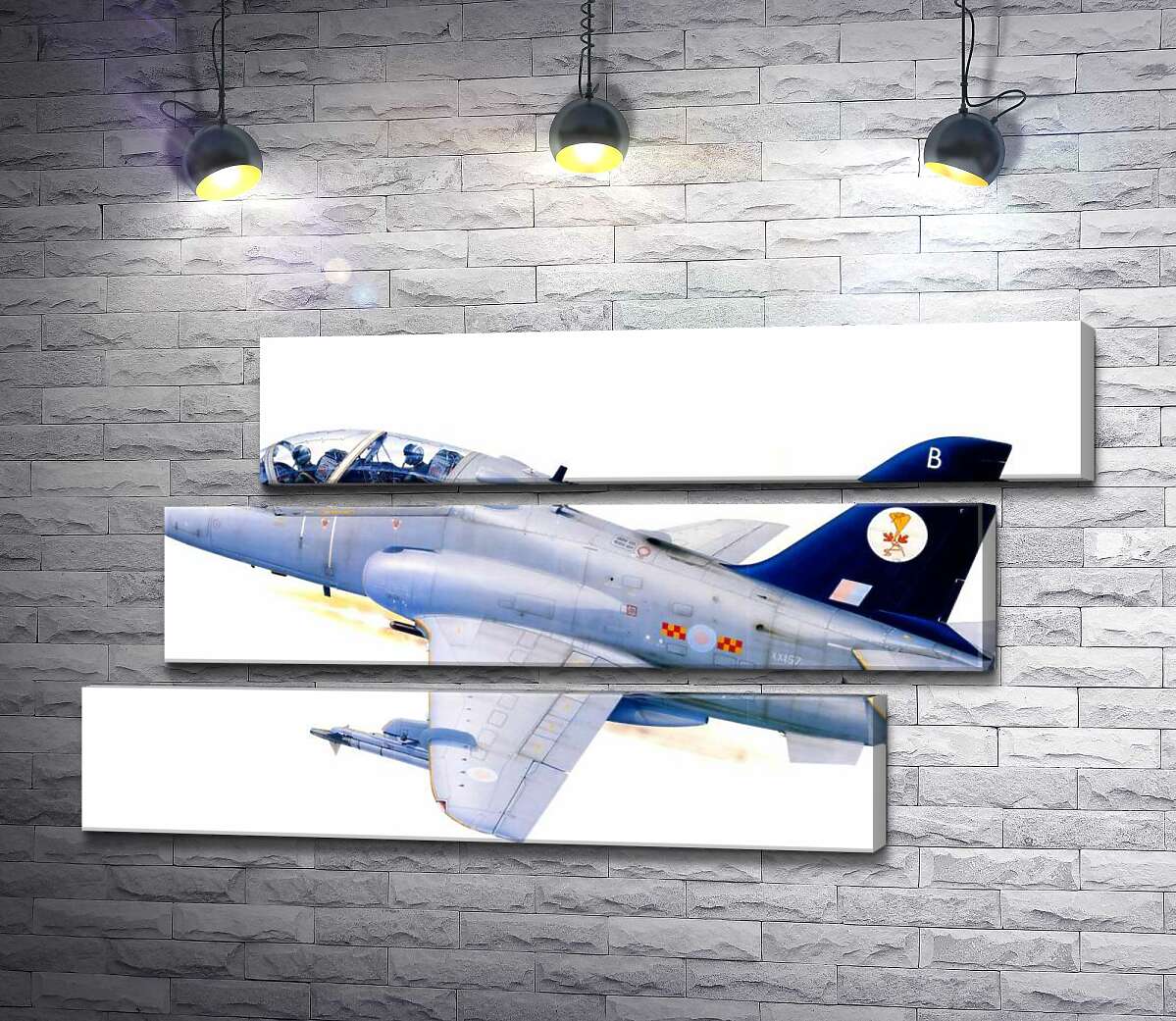 модульна картина Британський легкий штурмовик Hawker Siddeley Hawk 1А (Модуль №17)