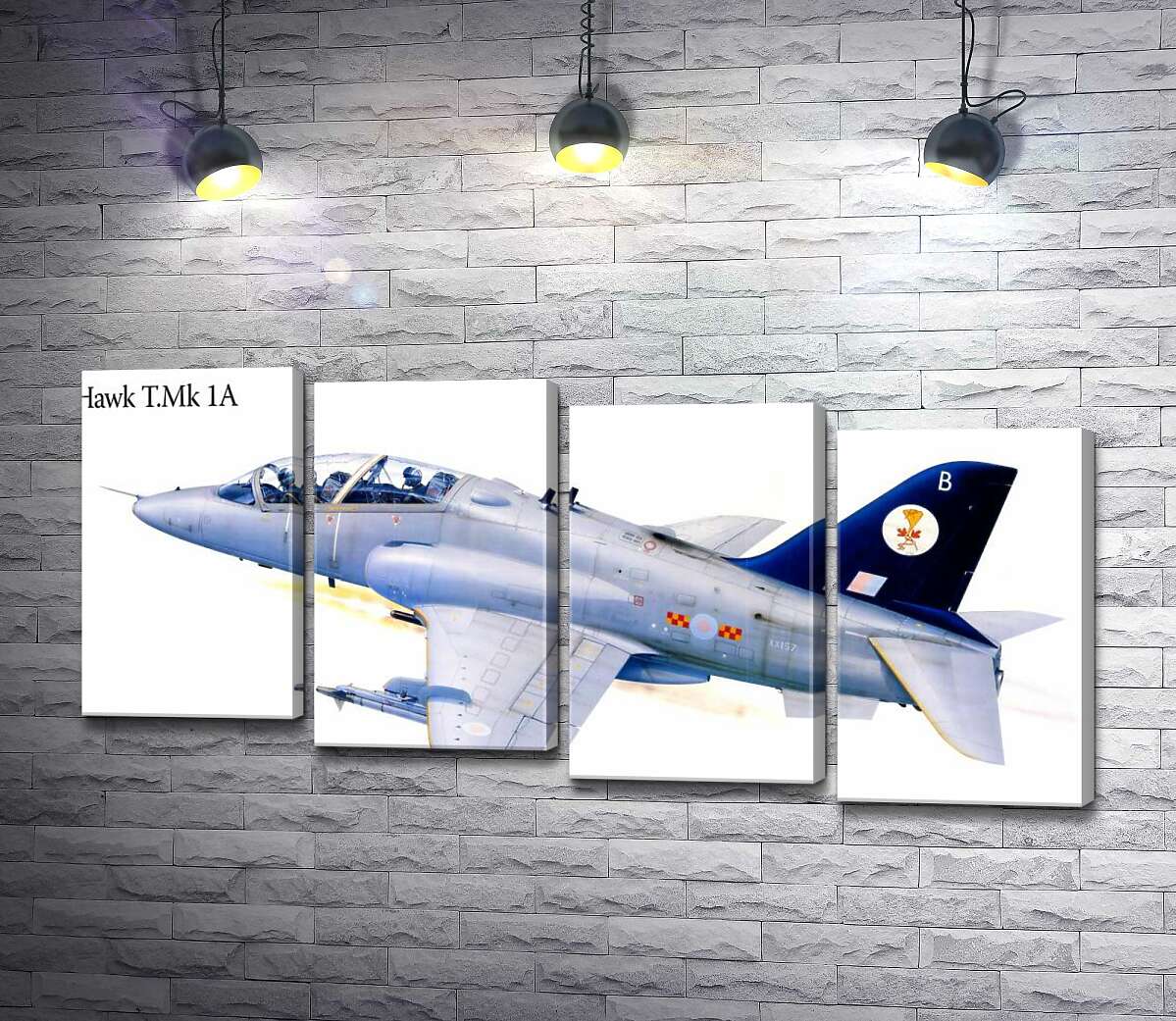 модульна картина Британський легкий штурмовик Hawker Siddeley Hawk 1А (Модуль №19)