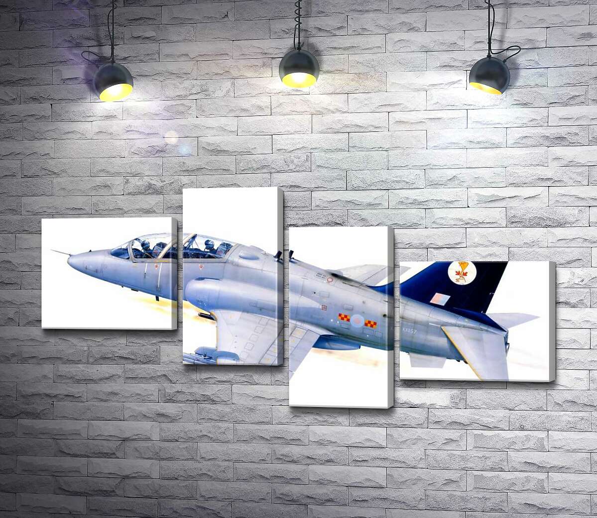 модульна картина Британський легкий штурмовик Hawker Siddeley Hawk 1А (Модуль №21)