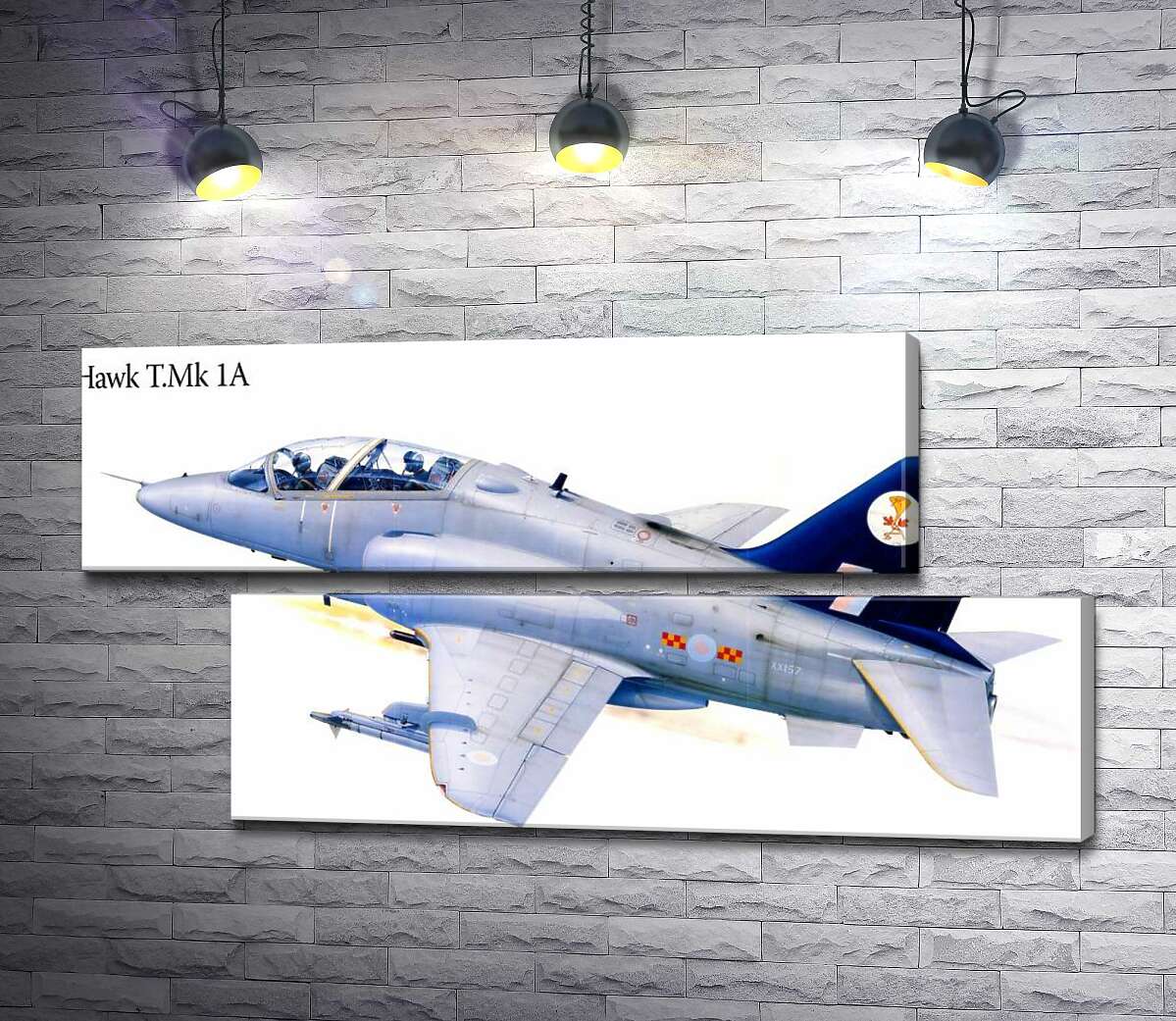 модульна картина Британський легкий штурмовик Hawker Siddeley Hawk 1А (Модуль №8)