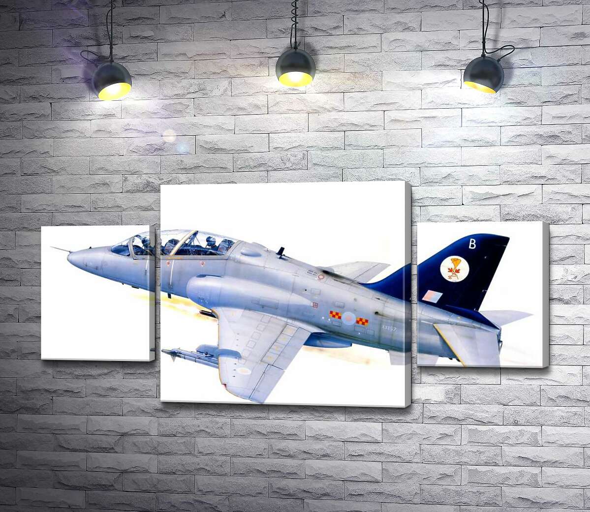модульна картина Британський легкий штурмовик Hawker Siddeley Hawk 1А (Модуль №5)