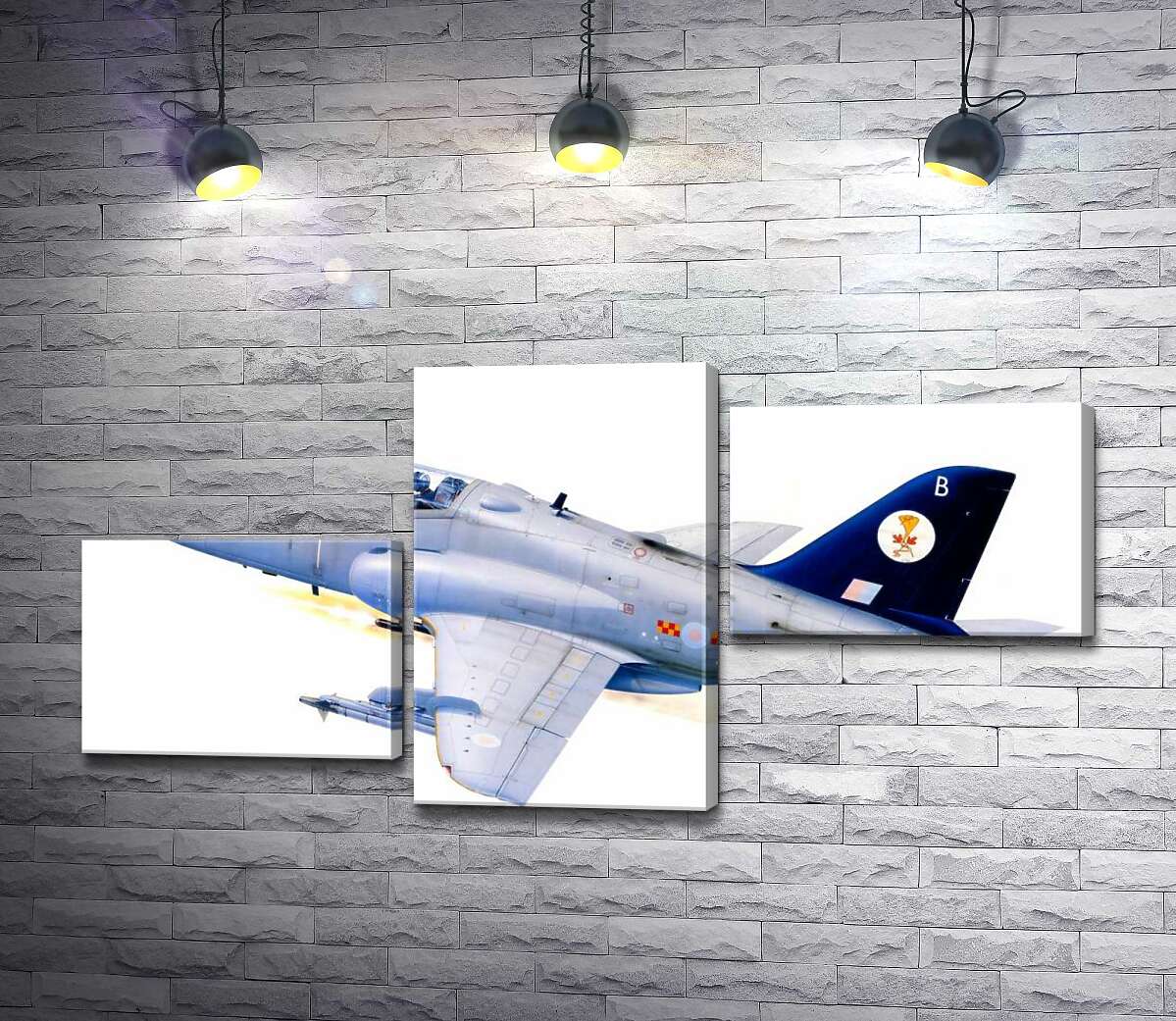 модульна картина Британський легкий штурмовик Hawker Siddeley Hawk 1А (Модуль №12)
