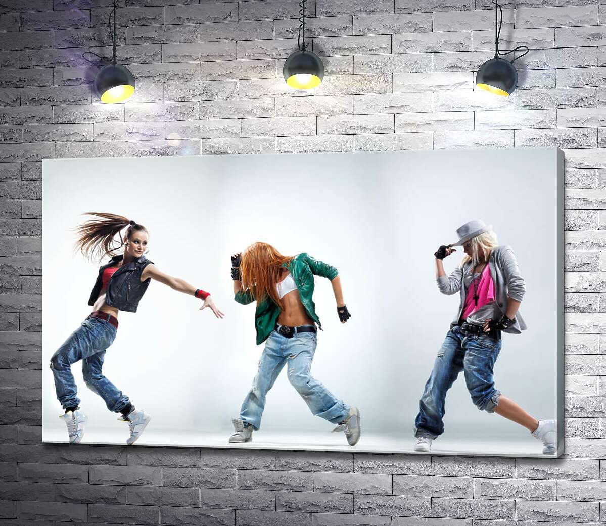 картина Хип-хоп танцовщицы в движении