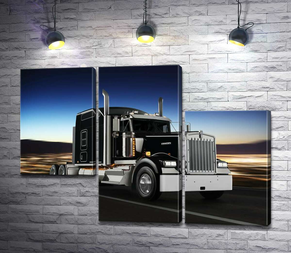 модульная картина Тягач американского производства компании "Kenworth" (Модуль №13)