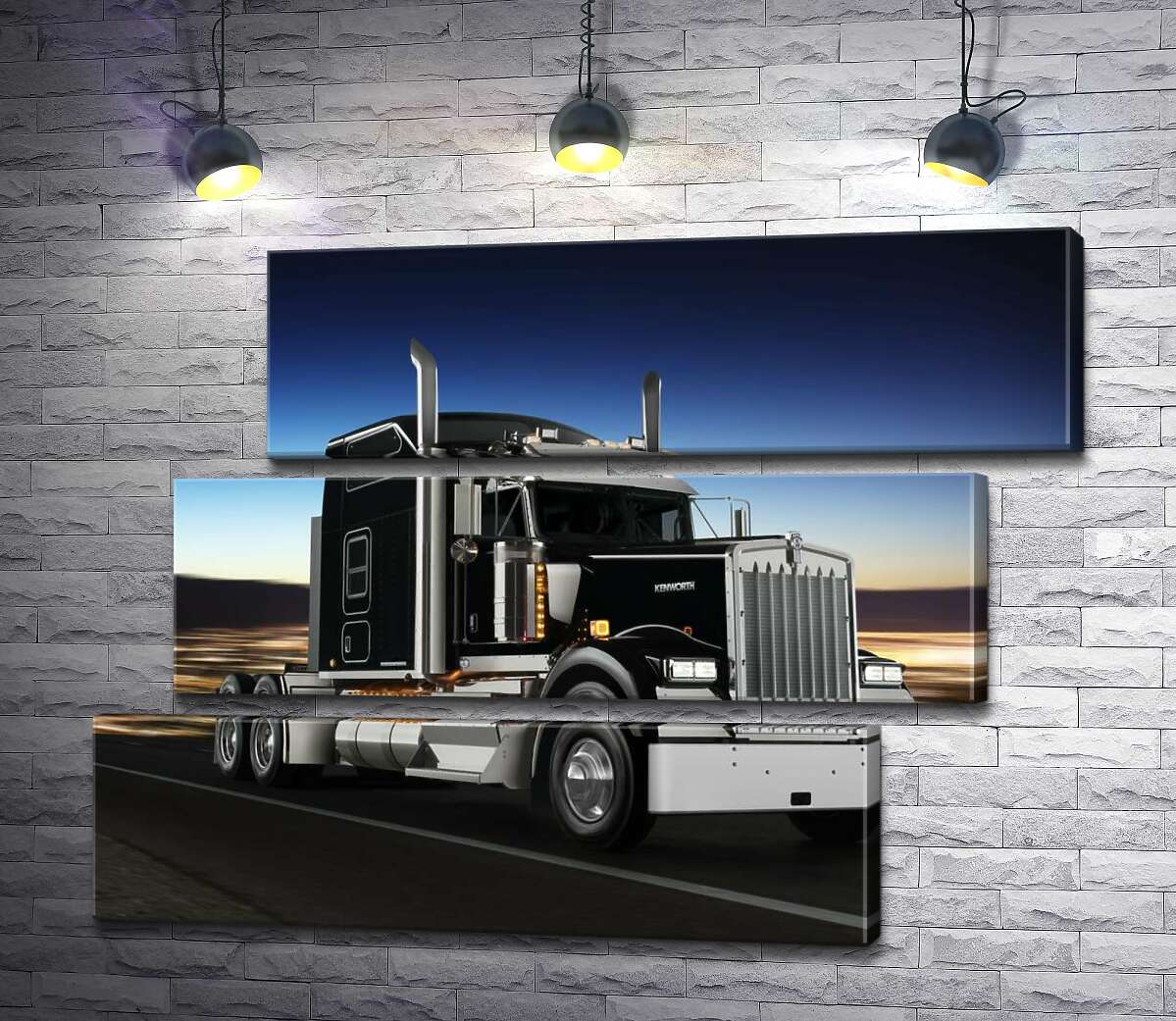 модульна картина Тягач американського виробництва компанії "Kenworth" (Модуль №17)