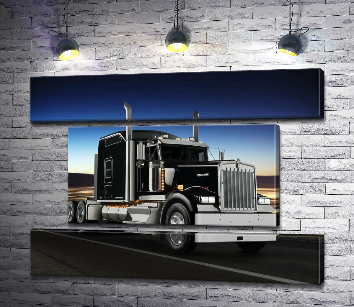 модульна картина Тягач американського виробництва компанії "Kenworth" (Модуль №18)