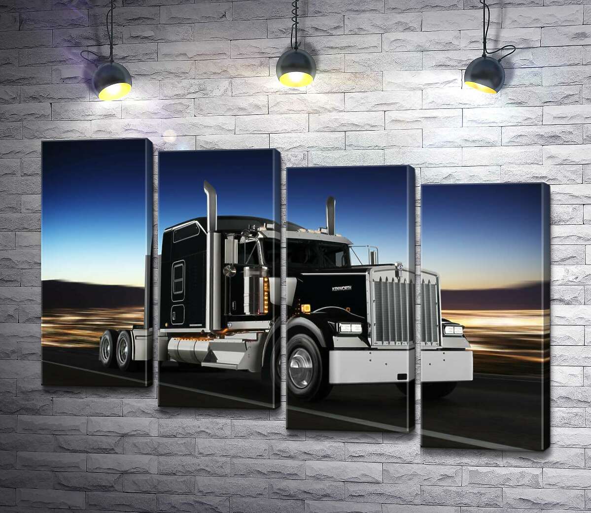 модульна картина Тягач американського виробництва компанії "Kenworth" (Модуль №19)