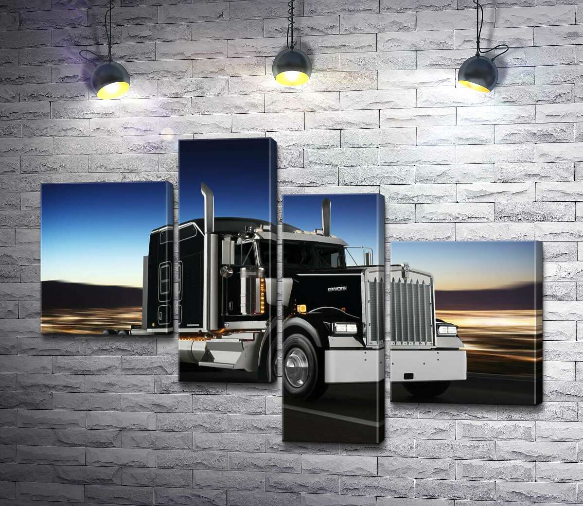 модульная картина Тягач американского производства компании "Kenworth" (Модуль №21)