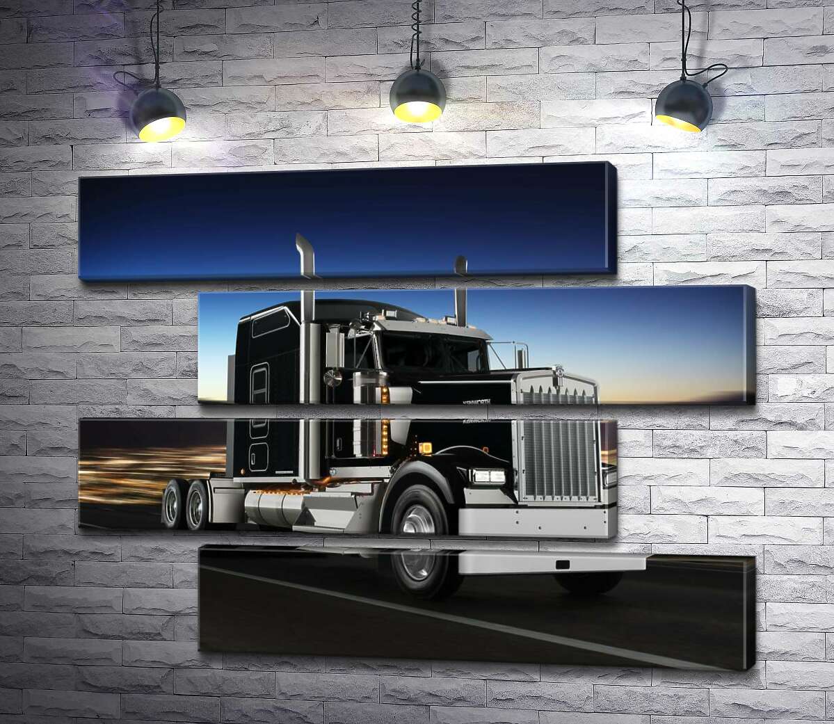 модульна картина Тягач американського виробництва компанії "Kenworth" (Модуль №23)