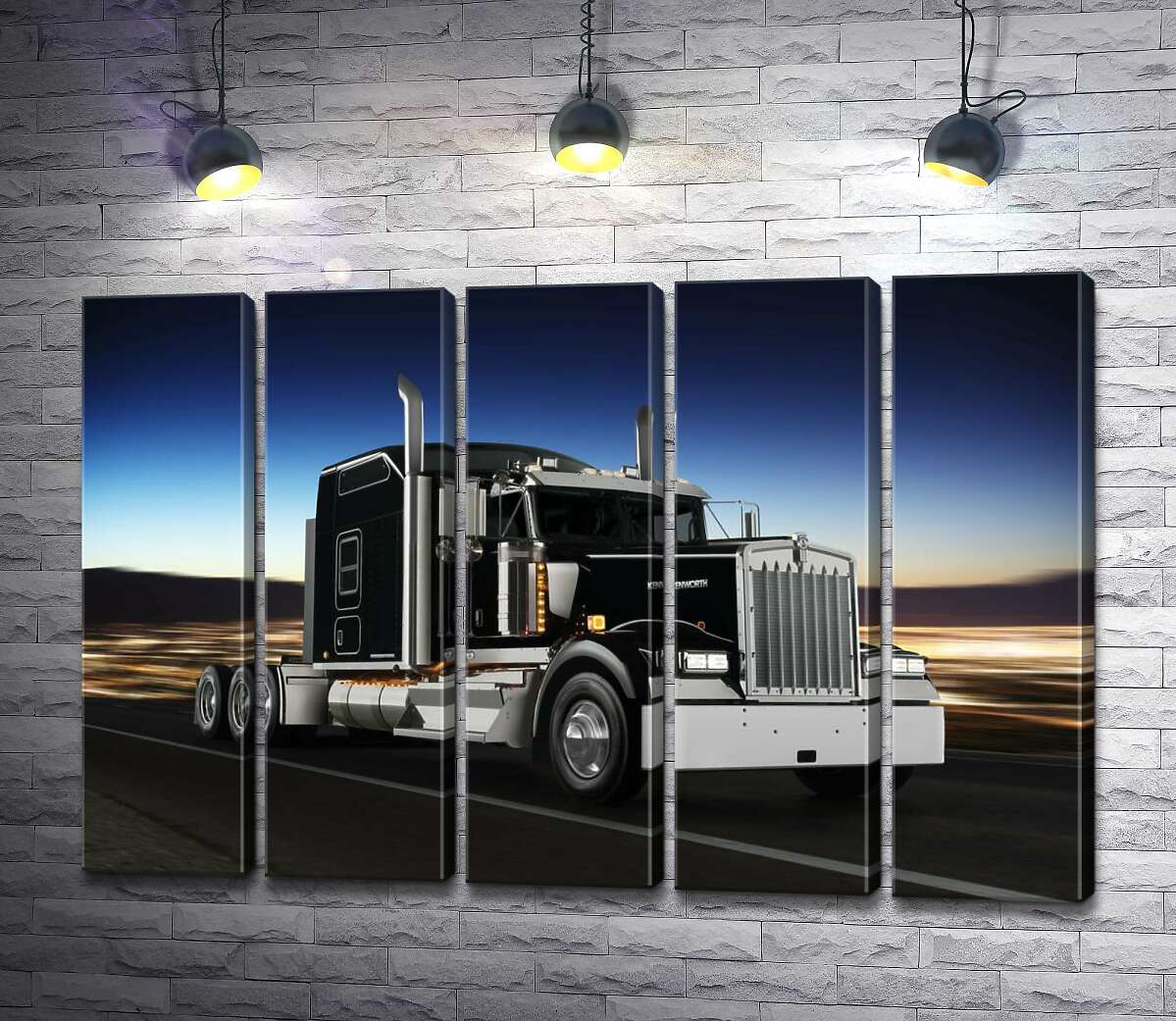 модульная картина Тягач американского производства компании "Kenworth" (Модуль №26)
