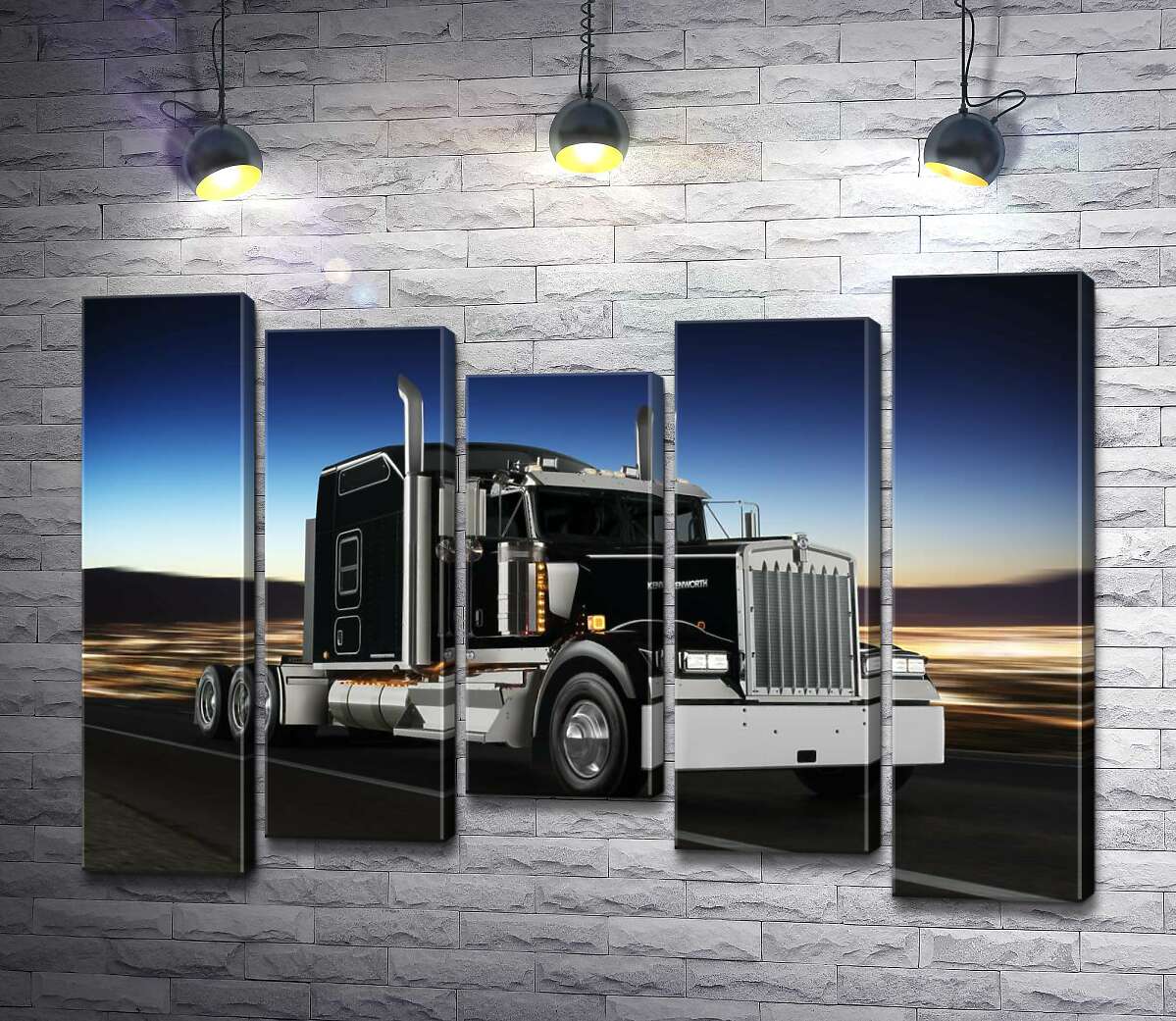 модульна картина Тягач американського виробництва компанії "Kenworth" (Модуль №27)