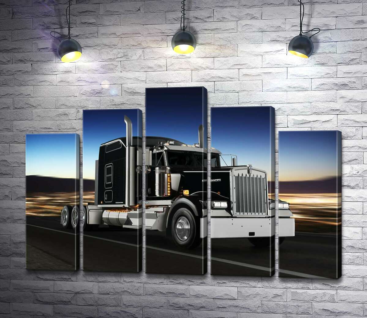 модульна картина Тягач американського виробництва компанії "Kenworth" (Модуль №29)