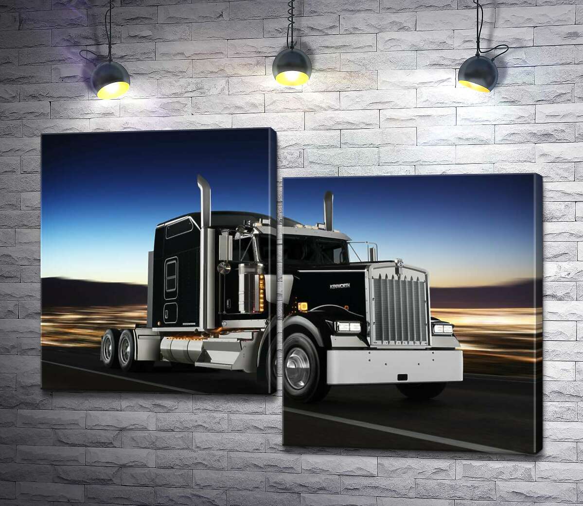 модульная картина Тягач американского производства компании "Kenworth" (Модуль №9)