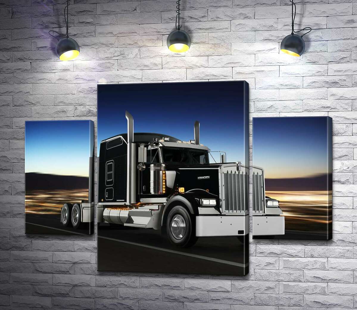 модульна картина Тягач американського виробництва компанії "Kenworth" (Модуль №5)
