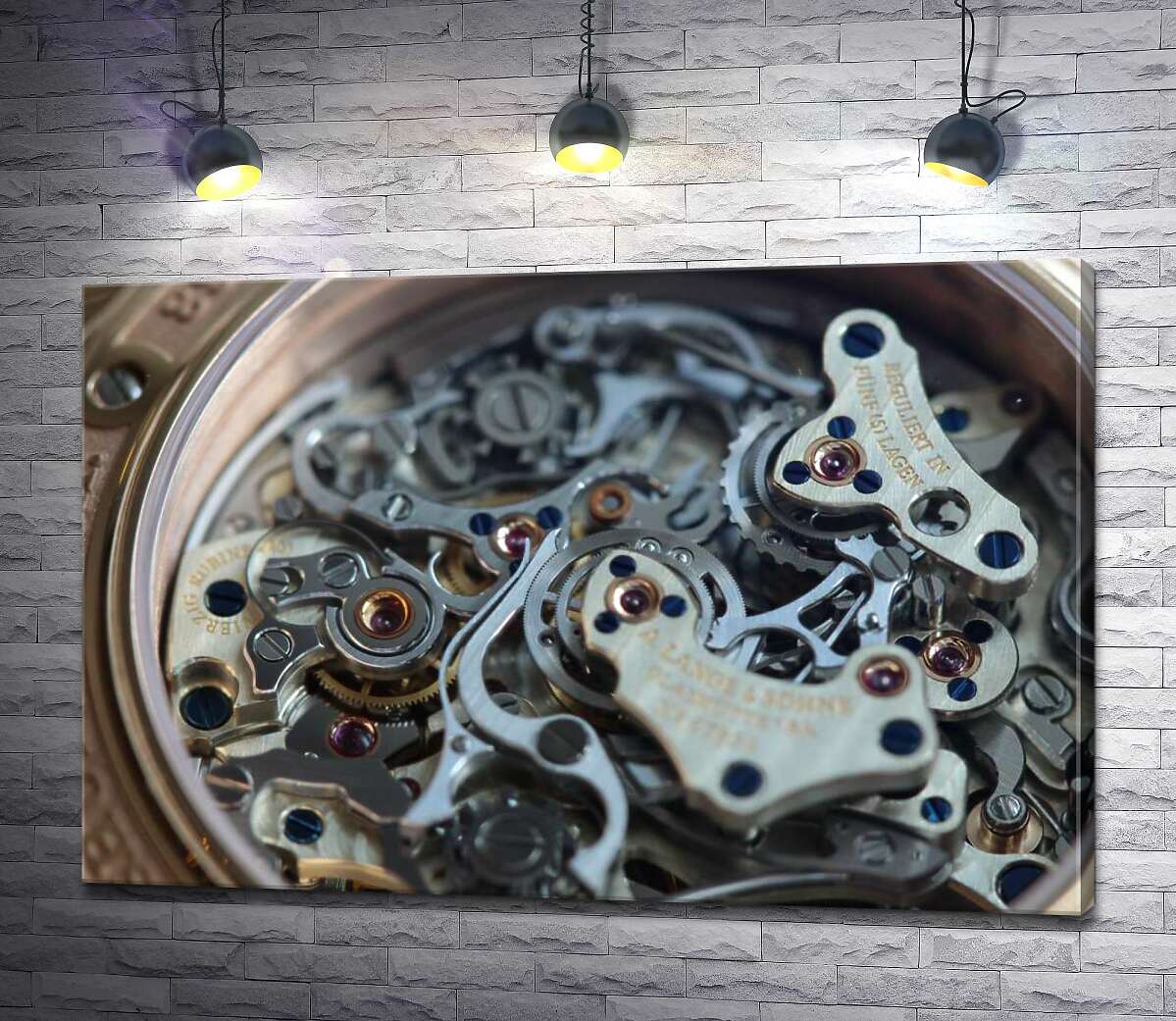 картина Детали механизма часов от "A. Lange & Söhne"