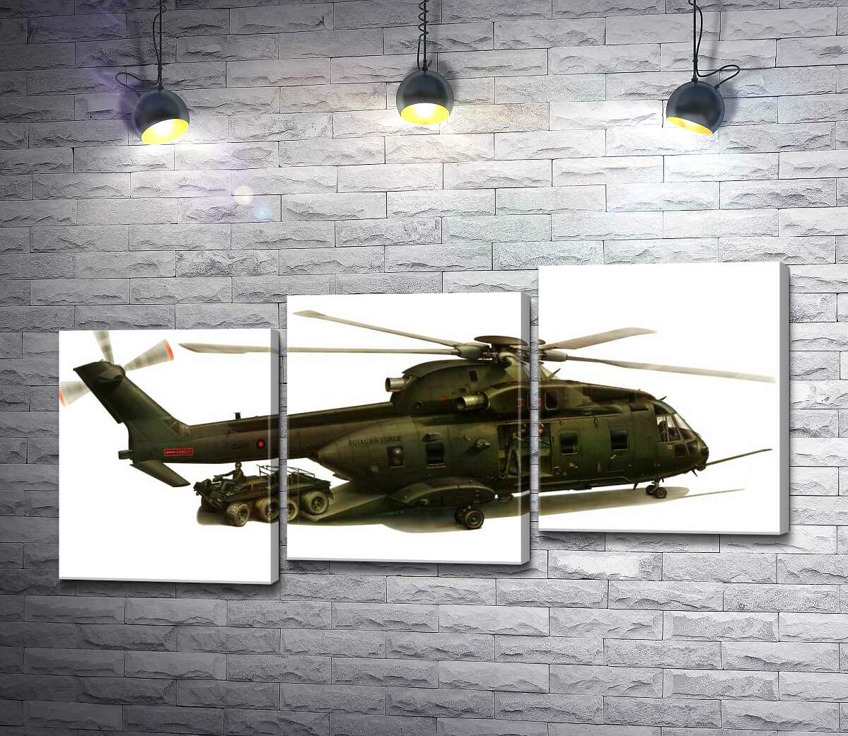 модульная картина Грузоподъемный вертолет AgustaWestland AW101/Merlin (Модуль №14)
