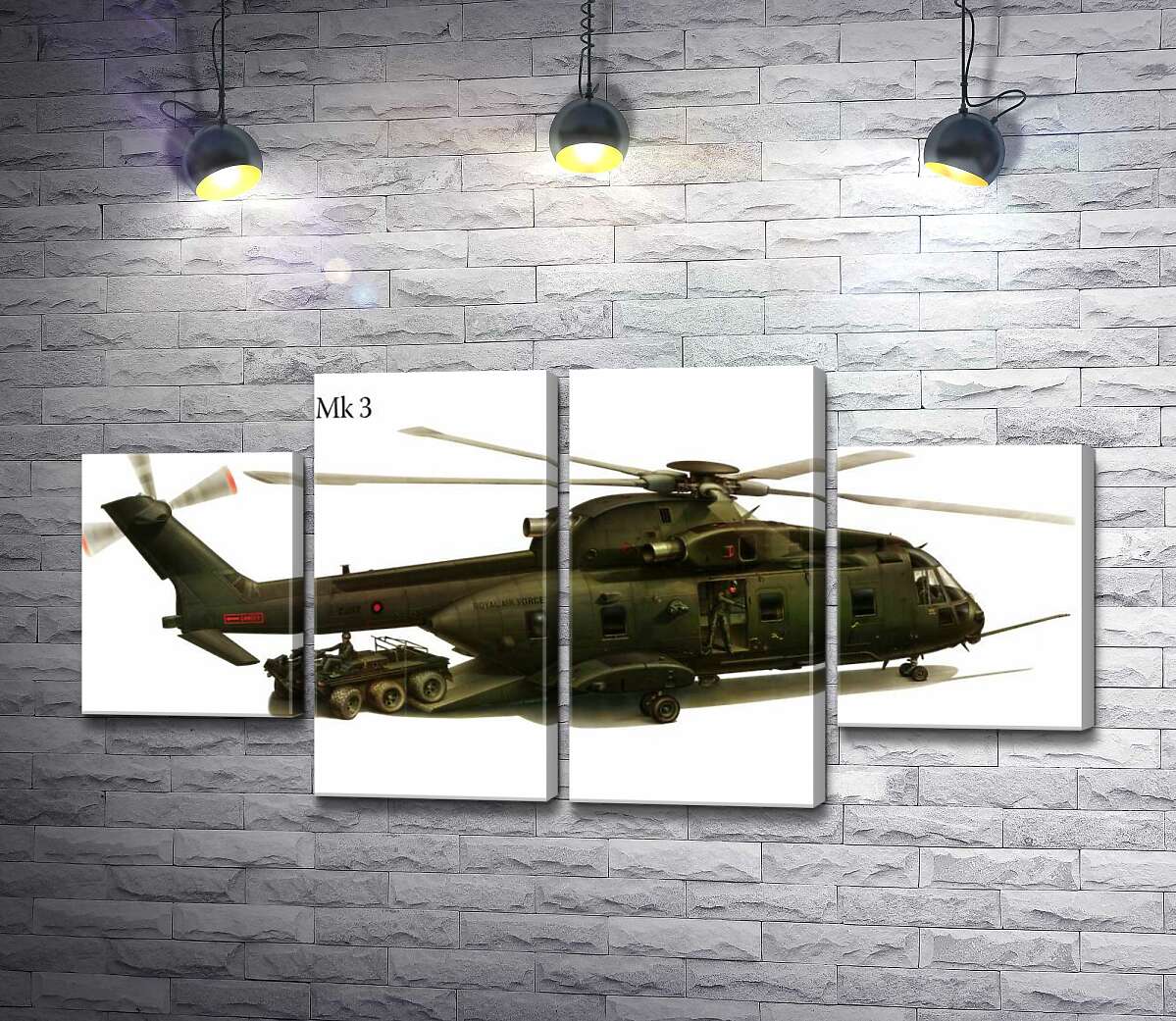 модульна картина Вантажопідйомний вертоліт AgustaWestland AW101/Merlin (Модуль №20)