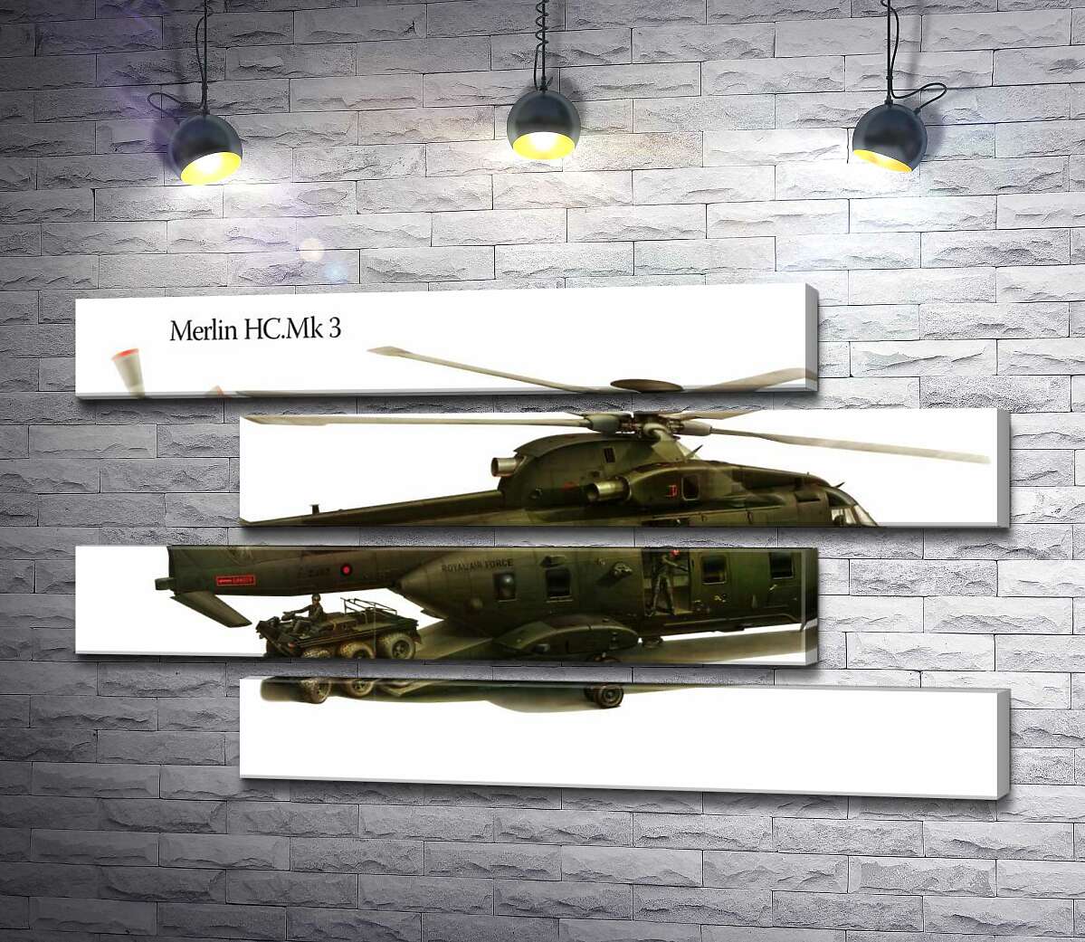 модульна картина Вантажопідйомний вертоліт AgustaWestland AW101/Merlin (Модуль №23)