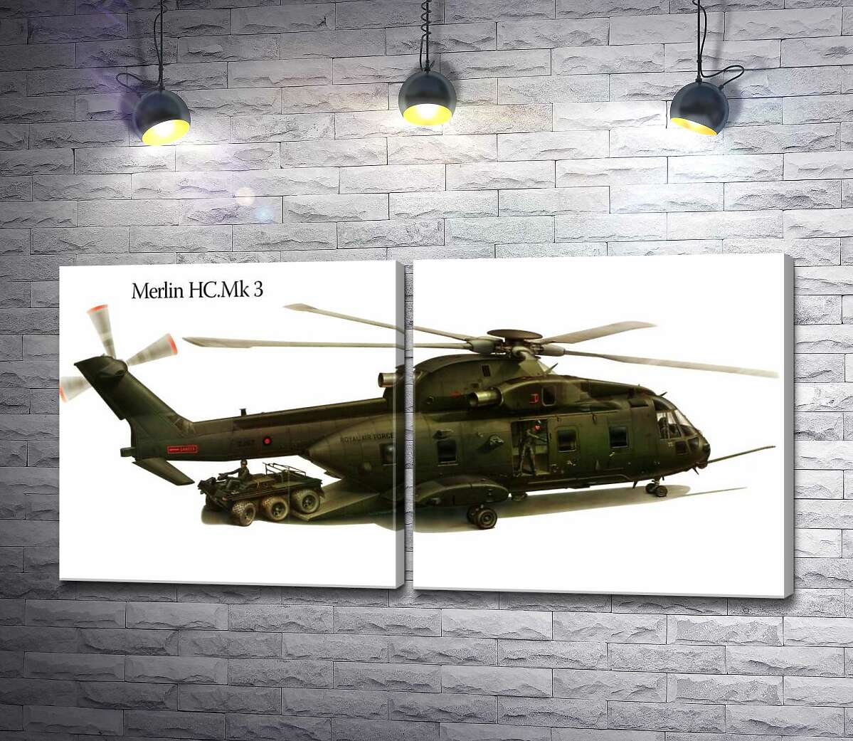 модульна картина Вантажопідйомний вертоліт AgustaWestland AW101/Merlin (Модуль №6)