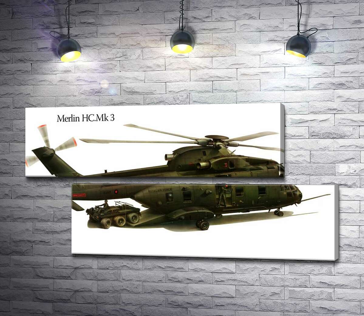 модульна картина Вантажопідйомний вертоліт AgustaWestland AW101/Merlin (Модуль №8)