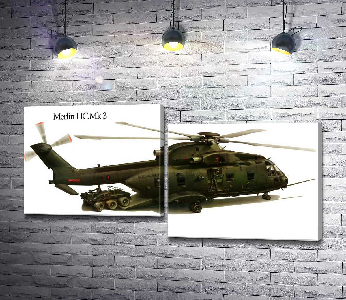 модульна картина Вантажопідйомний вертоліт AgustaWestland AW101/Merlin (Модуль №9)