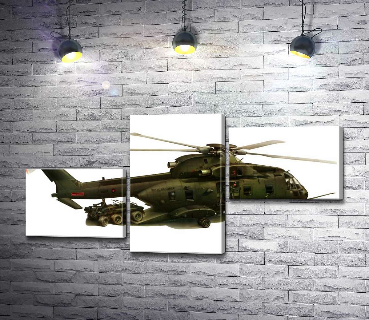 модульна картина Вантажопідйомний вертоліт AgustaWestland AW101/Merlin (Модуль №12)