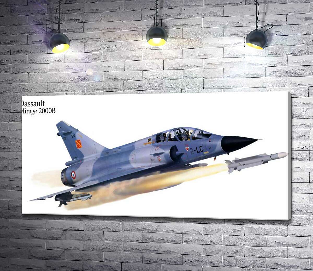 картина Французский многоцелевой истребитель Dassault Mirage 2000B