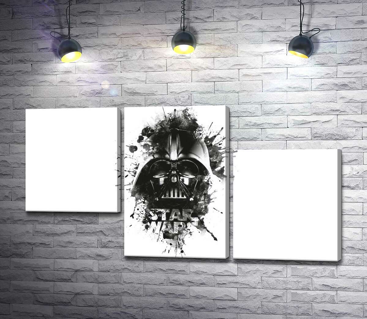модульна картина Дарт Вейдер (Darth Vader) на постері до фільму "Зоряні війни" (Star Wars) (Модуль №13)