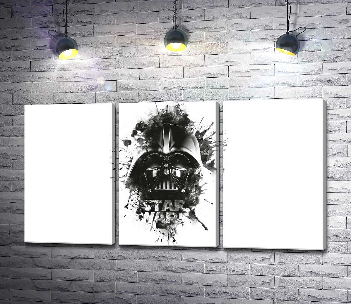 модульная картина Дарт Вейдер (Darth Vader) на постере к фильму "Звездные войны" (Star Wars)