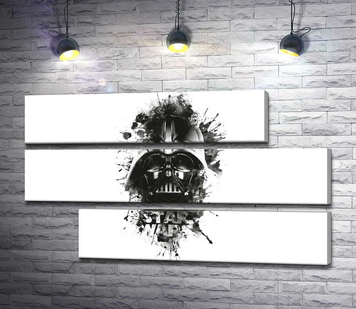 модульна картина Дарт Вейдер (Darth Vader) на постері до фільму "Зоряні війни" (Star Wars) (Модуль №16)