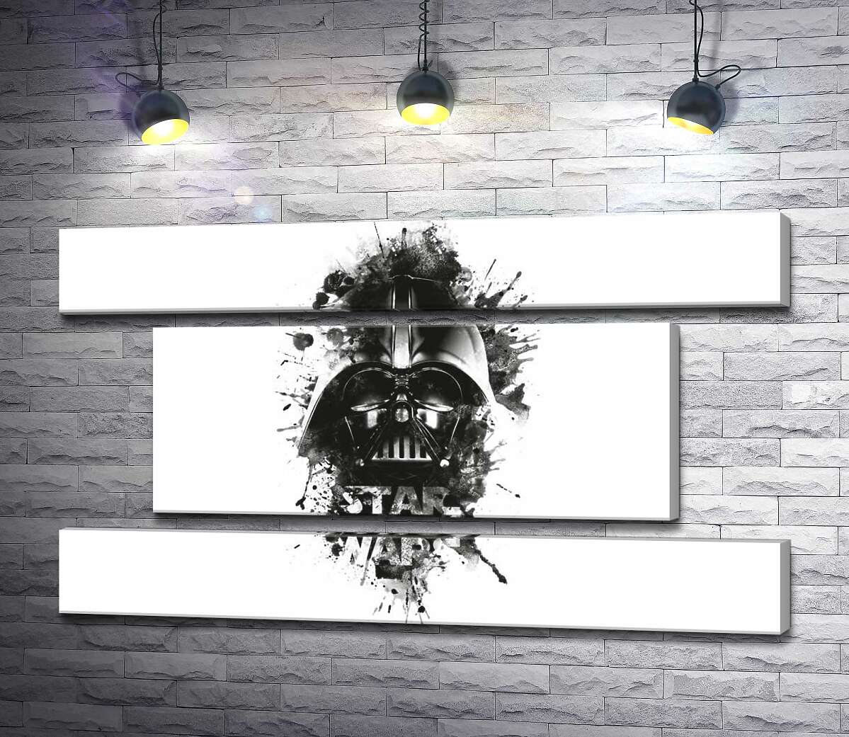 модульна картина Дарт Вейдер (Darth Vader) на постері до фільму "Зоряні війни" (Star Wars) (Модуль №18)