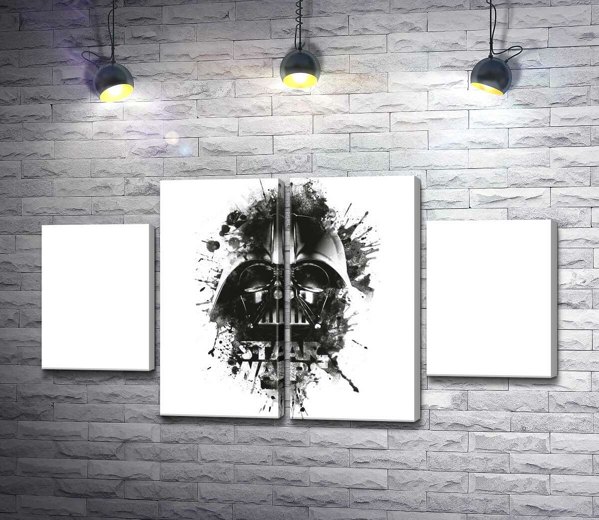 модульна картина Дарт Вейдер (Darth Vader) на постері до фільму "Зоряні війни" (Star Wars) (Модуль №20)