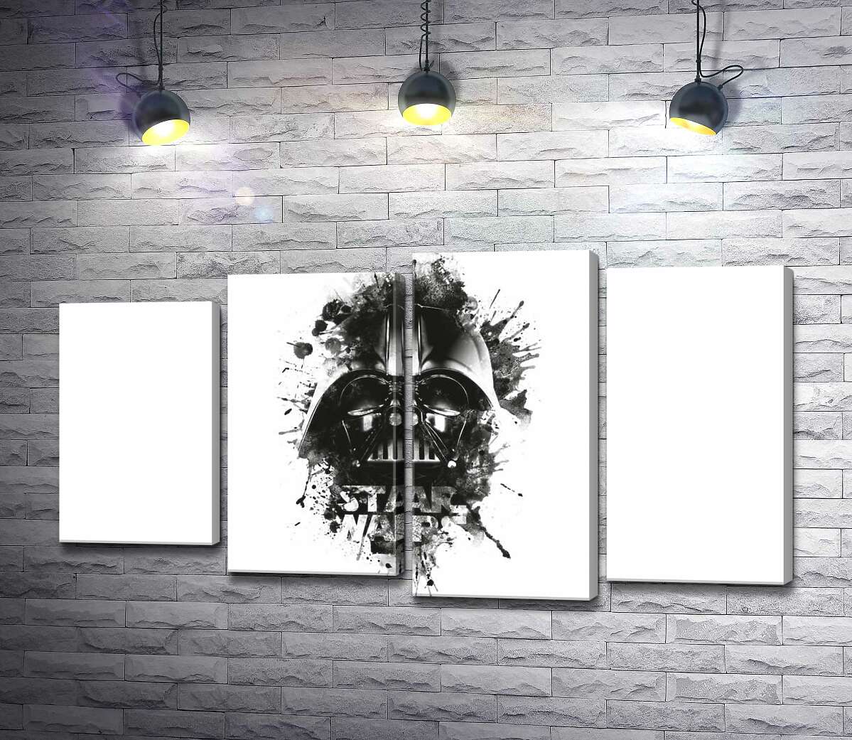 модульна картина Дарт Вейдер (Darth Vader) на постері до фільму "Зоряні війни" (Star Wars) (Модуль №3)