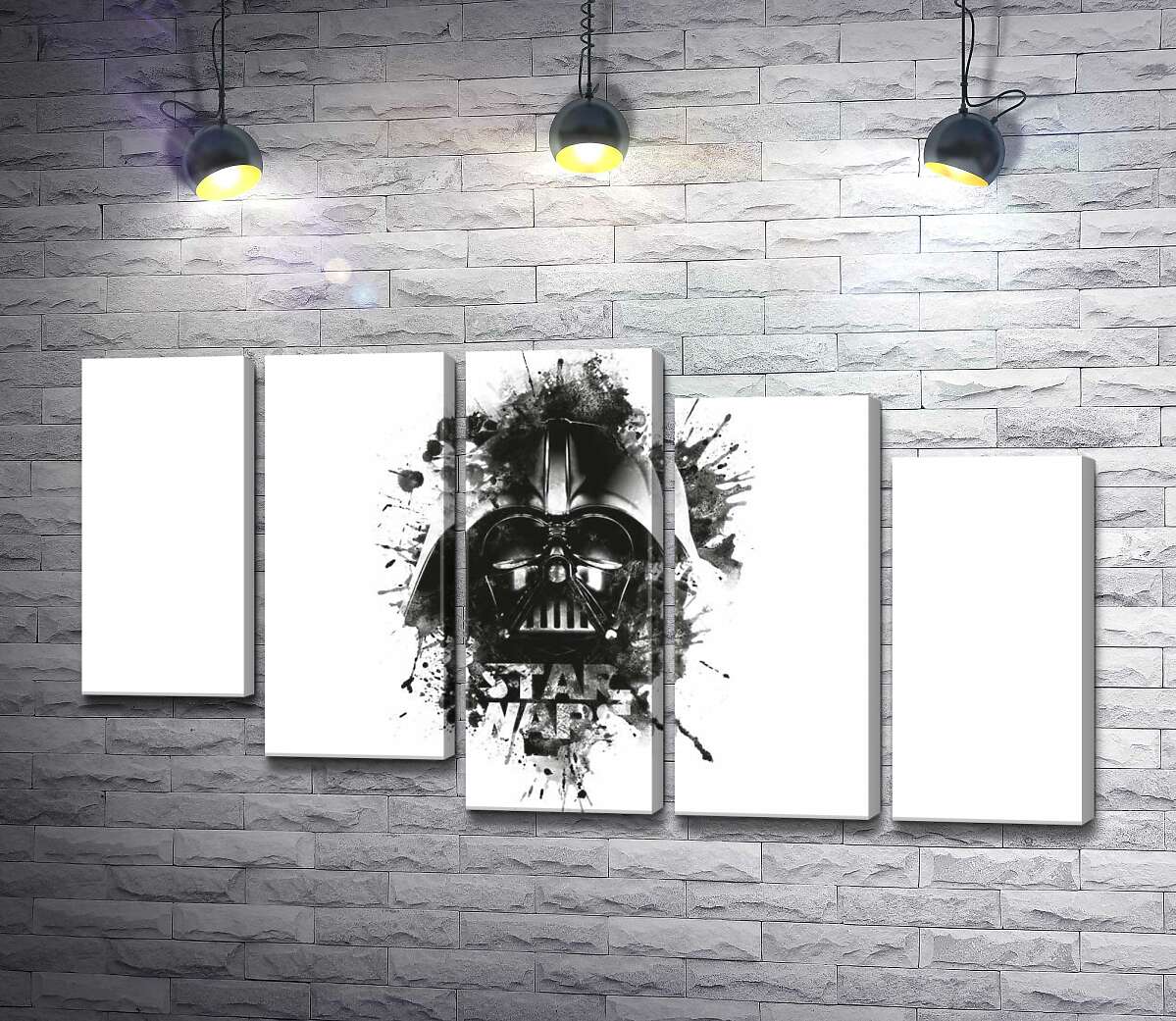 модульна картина Дарт Вейдер (Darth Vader) на постері до фільму "Зоряні війни" (Star Wars) (Модуль №28)