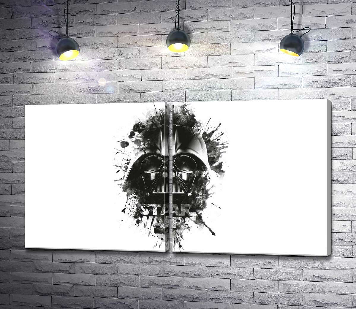 модульна картина Дарт Вейдер (Darth Vader) на постері до фільму "Зоряні війни" (Star Wars)