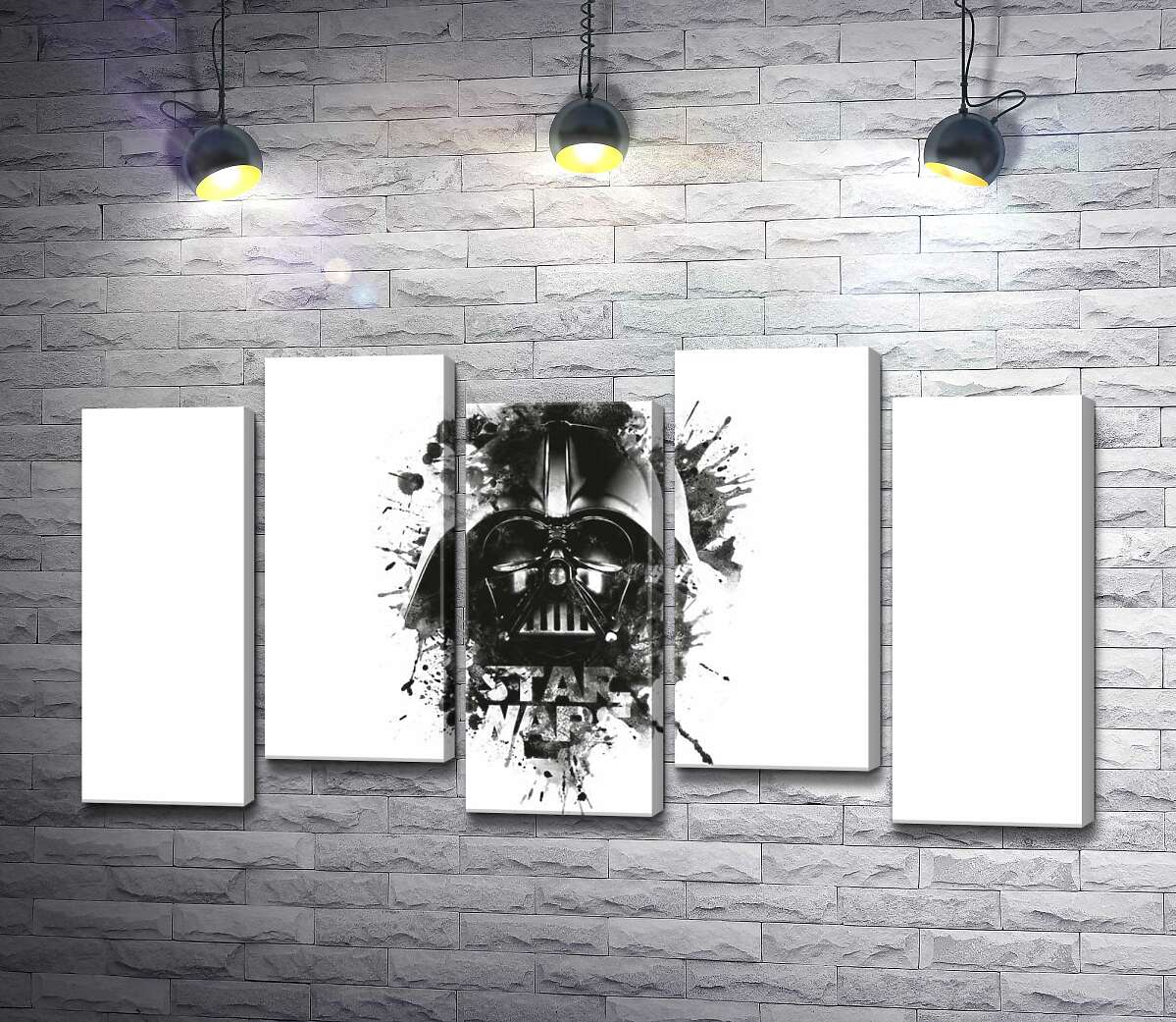 модульна картина Дарт Вейдер (Darth Vader) на постері до фільму "Зоряні війни" (Star Wars) (Модуль №30)