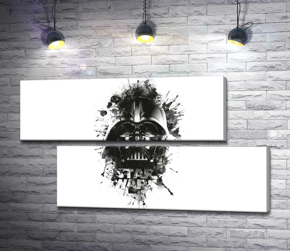 модульна картина Дарт Вейдер (Darth Vader) на постері до фільму "Зоряні війни" (Star Wars) (Модуль №8)