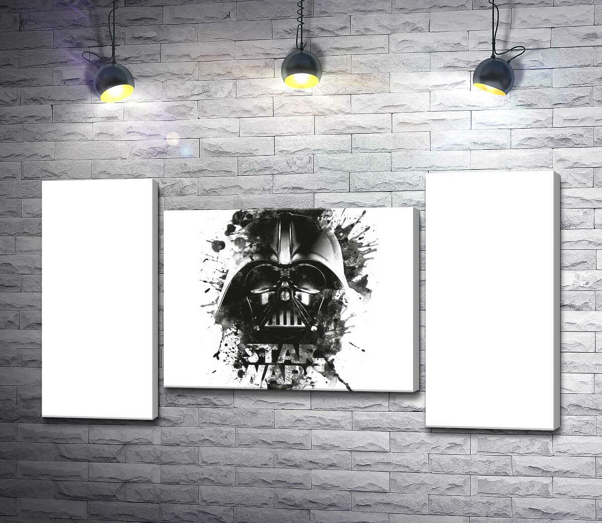 модульна картина Дарт Вейдер (Darth Vader) на постері до фільму "Зоряні війни" (Star Wars) (Модуль №11)
